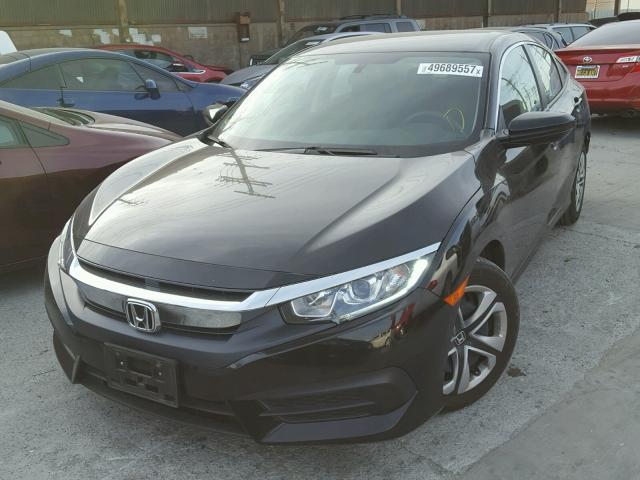 2HGFC2F56GH525202 - 2016 HONDA CIVIC LX BLACK photo 2