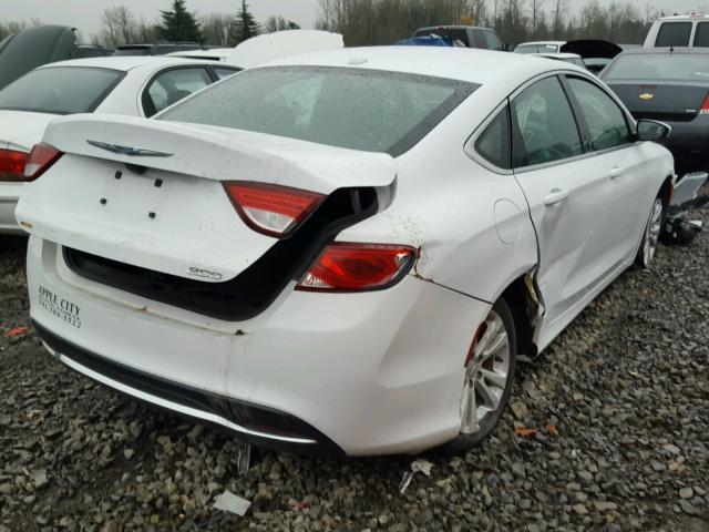 1C3CCCAB2FN661180 - 2015 CHRYSLER 200 LIMITE WHITE photo 4