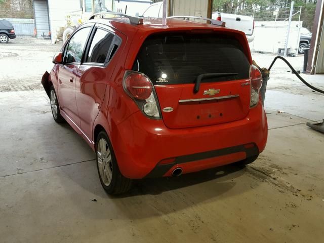 KL8CF6S92DC502421 - 2013 CHEVROLET SPARK 2LT RED photo 3