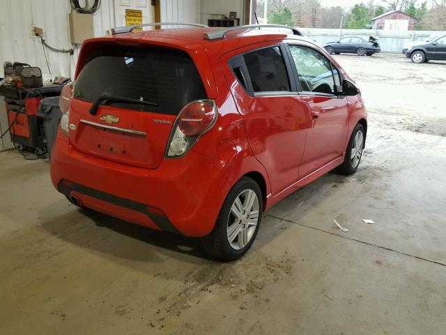 KL8CF6S92DC502421 - 2013 CHEVROLET SPARK 2LT RED photo 4