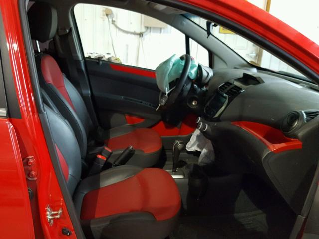 KL8CF6S92DC502421 - 2013 CHEVROLET SPARK 2LT RED photo 5