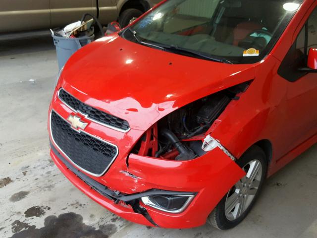 KL8CF6S92DC502421 - 2013 CHEVROLET SPARK 2LT RED photo 9