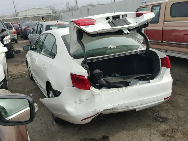 3VW2K7AJ3DM406213 - 2013 VOLKSWAGEN JETTA BASE 白色 照片 3