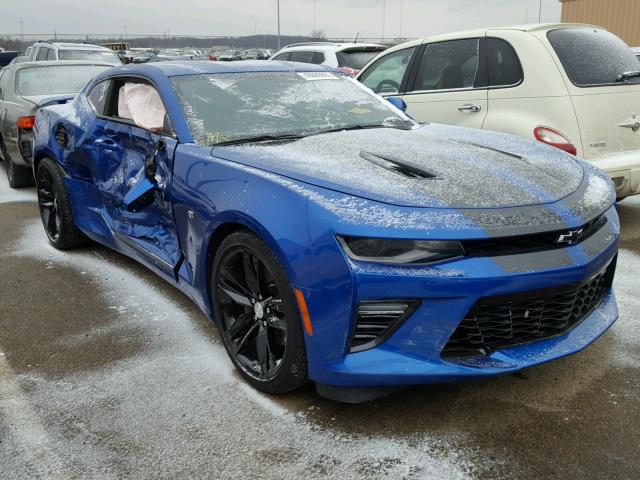 1G1FG1R79G0141910 - 2016 CHEVROLET CAMARO SS BLUE photo 1