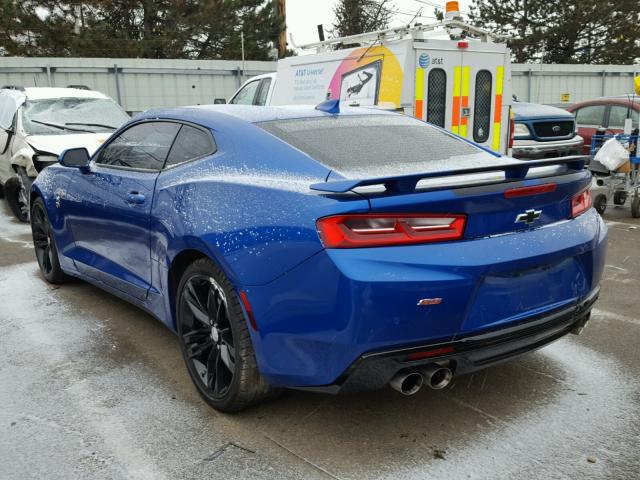 1G1FG1R79G0141910 - 2016 CHEVROLET CAMARO SS BLUE photo 3