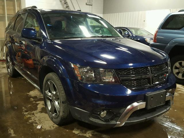 3C4PDDGGXHT567196 - 2017 DODGE JOURNEY CR BLUE photo 1