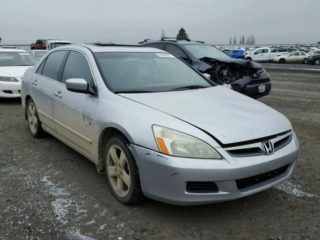 1HGCM65576A068972 - 2006 HONDA ACCORD EX SILVER photo 1