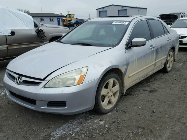 1HGCM65576A068972 - 2006 HONDA ACCORD EX SILVER photo 2