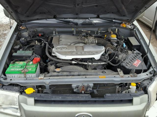 JNRDR09Y73W303889 - 2003 INFINITI QX4 GREEN photo 7