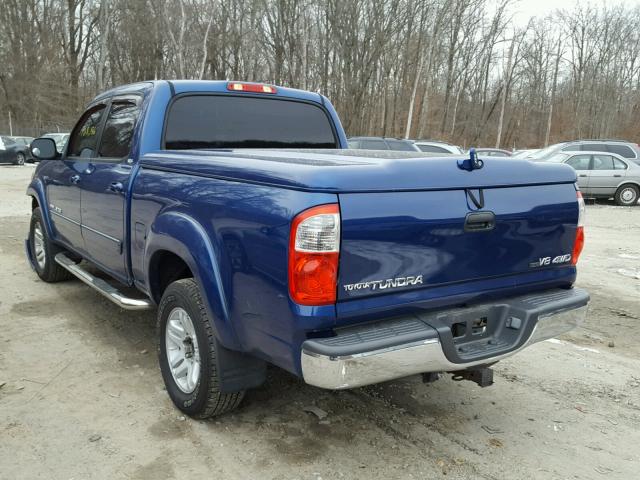 5TBDT44146S509395 - 2006 TOYOTA TUNDRA DOU BLUE photo 3