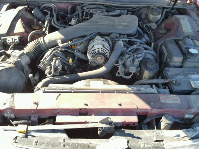 1MELM62W8RH669569 - 1994 MERCURY COUGAR XR7 MAROON photo 7