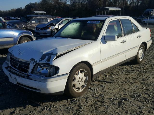 WDBHA28E2TF373388 - 1996 MERCEDES-BENZ C 280 WHITE photo 2