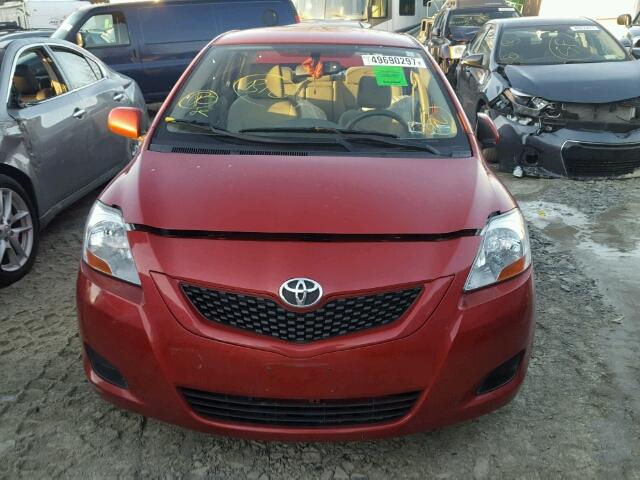 JTDBT903591338077 - 2009 TOYOTA YARIS RED photo 2