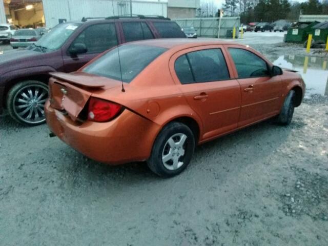 1G1AK58F677241642 - 2007 CHEVROLET COBALT LS ORANGE photo 3