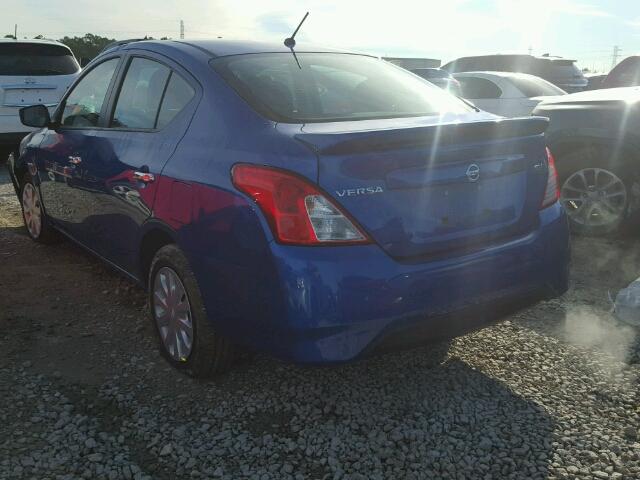 3N1CN7AP5HL840733 - 2017 NISSAN VERSA S BLUE photo 3