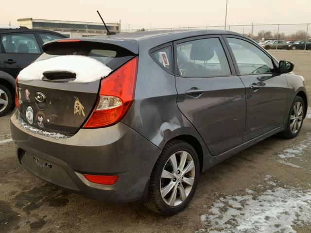 KMHCU5AE6CU018164 - 2012 HYUNDAI ACCENT GLS GRAY photo 4