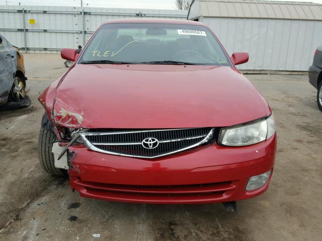 2T1CG22P91C518517 - 2001 TOYOTA CAMRY SOLA RED photo 10