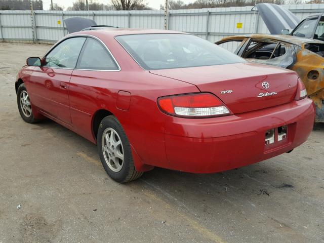 2T1CG22P91C518517 - 2001 TOYOTA CAMRY SOLA RED photo 3