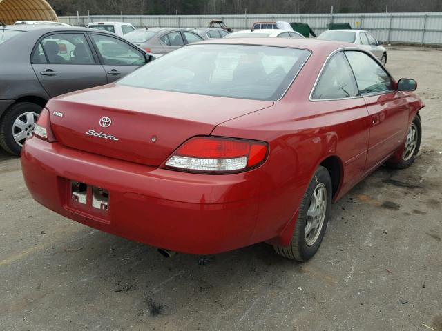 2T1CG22P91C518517 - 2001 TOYOTA CAMRY SOLA RED photo 4