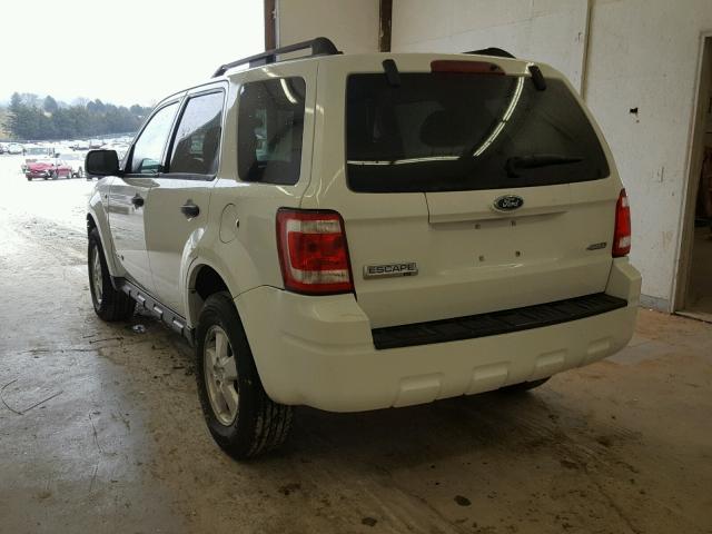 1FMCU93138KA64362 - 2008 FORD ESCAPE XLT WHITE photo 3