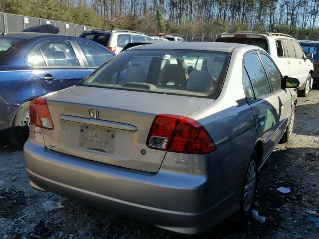 2HGES15564H595627 - 2004 HONDA CIVIC LX TAN photo 4