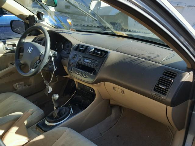 2HGES15564H595627 - 2004 HONDA CIVIC LX TAN photo 5