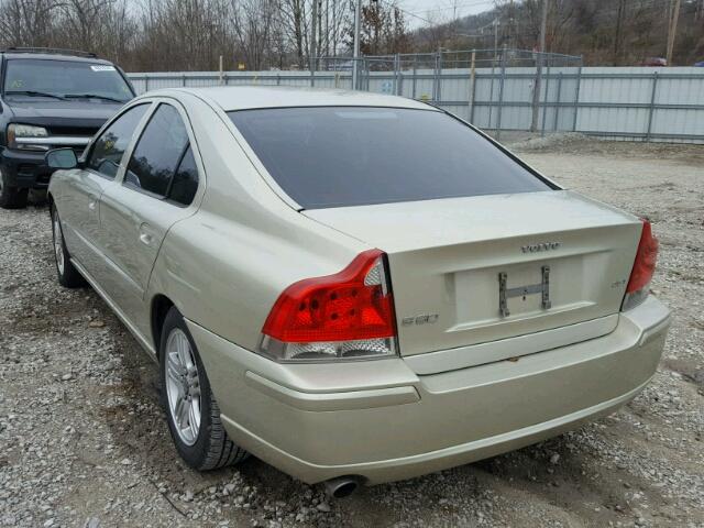 YV1RS592452443910 - 2005 VOLVO S60 2.5T GREEN photo 3