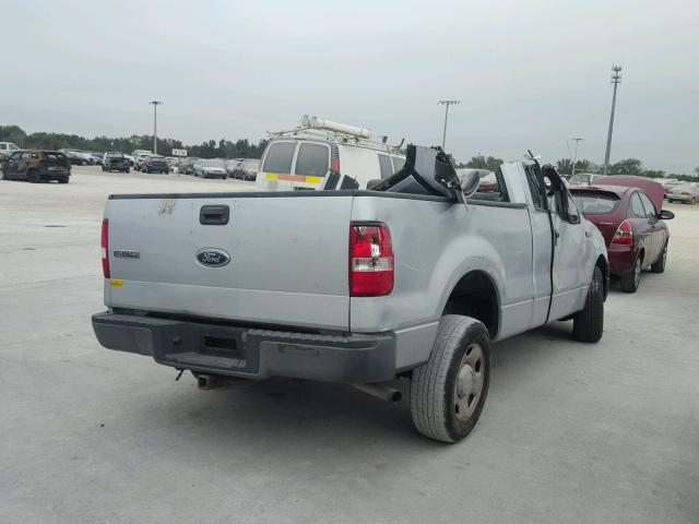 1FTRF12295NB65520 - 2005 FORD F150 SILVER photo 4