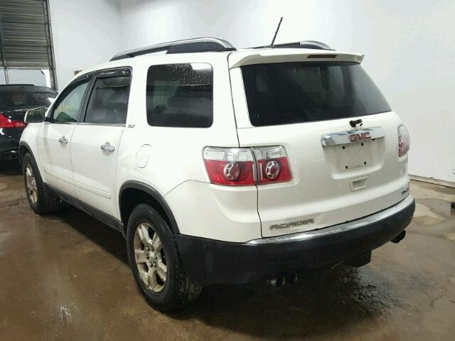 1GKEV23D69J186446 - 2009 GMC ACADIA SLT თეთრი ფოტო 3