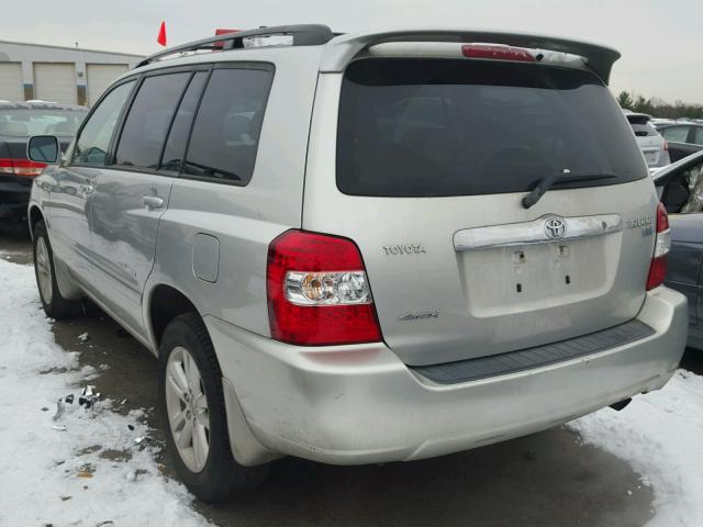 JTEEW21AX60026911 - 2006 TOYOTA HIGHLANDER SILVER photo 3