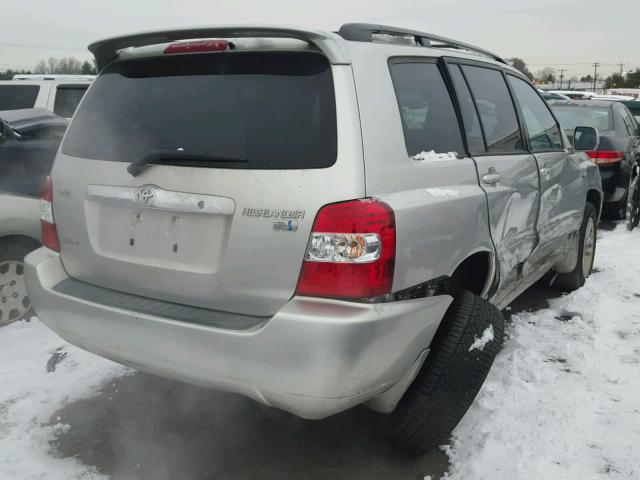 JTEEW21AX60026911 - 2006 TOYOTA HIGHLANDER SILVER photo 4