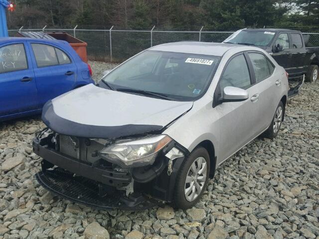 2T1BURHE4GC626166 - 2016 TOYOTA COROLLA L SILVER photo 2