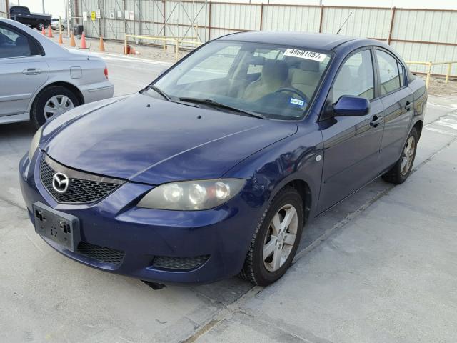 JM1BK12F841142445 - 2004 MAZDA 3 I BLUE photo 2