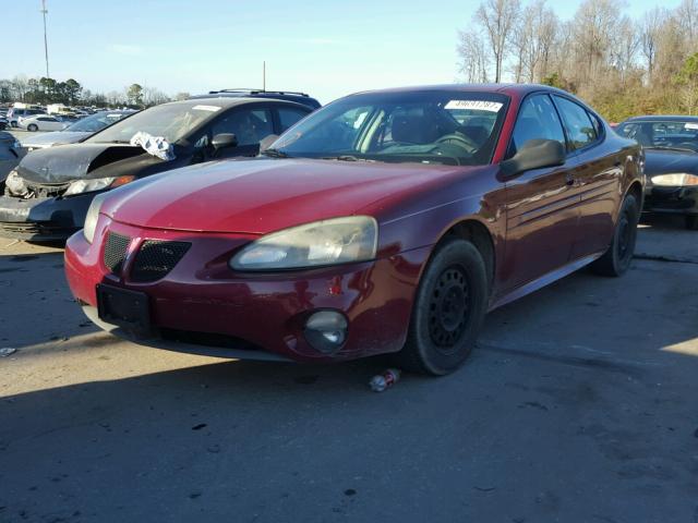 2G2WP522951131073 - 2005 PONTIAC GRAND PRIX BURGUNDY photo 2