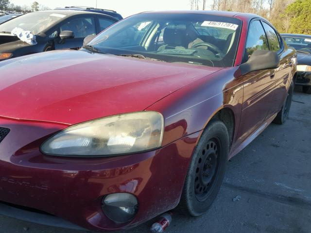 2G2WP522951131073 - 2005 PONTIAC GRAND PRIX BURGUNDY photo 9