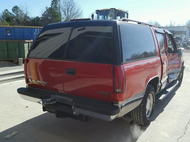 3GKEC16RXXG537011 - 1999 GMC SUBURBAN C RED photo 4