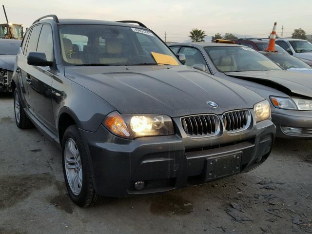 WBXPA93496WG75890 - 2006 BMW X3 3.0I CHARCOAL photo 1