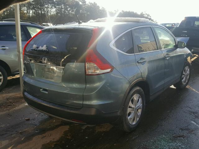 5J6RM3H58DL004065 - 2013 HONDA CR-V EX BLUE photo 4