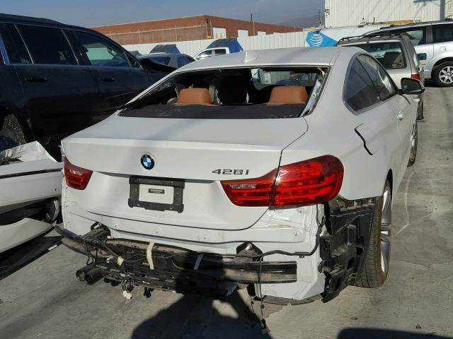 WBA3N7C59GK225642 - 2016 BMW 428 I WHITE photo 4