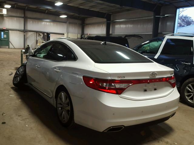 KMHFH4JG4GA536617 - 2016 HYUNDAI AZERA LIMI WHITE photo 3