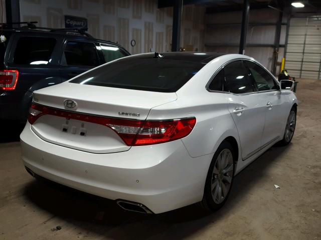 KMHFH4JG4GA536617 - 2016 HYUNDAI AZERA LIMI WHITE photo 4