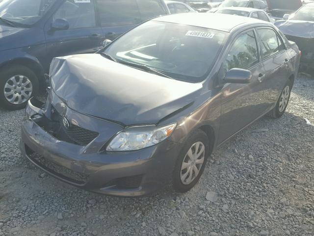 JTDBU4EE8AJ077266 - 2010 TOYOTA COROLLA BA GRAY photo 2