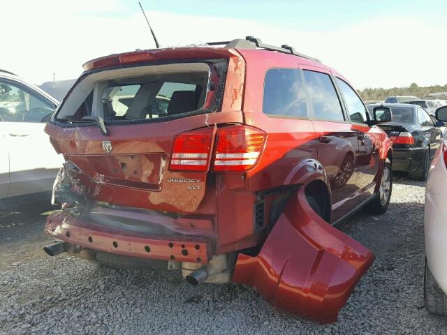 3D4PG5FV4AT118506 - 2010 DODGE JOURNEY SX RED photo 4