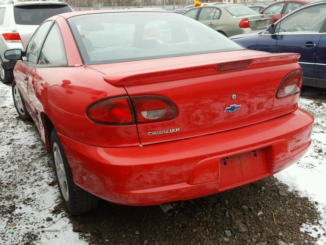 1G1JC124XY7135595 - 2000 CHEVROLET CAVALIER RED photo 3