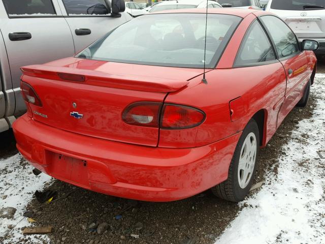 1G1JC124XY7135595 - 2000 CHEVROLET CAVALIER RED photo 4