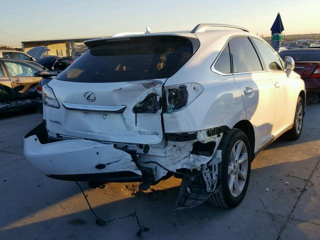 JTJZK1BA5A2408140 - 2010 LEXUS RX 350 WHITE photo 4