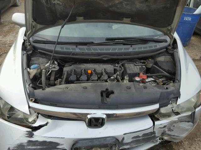 1HGFA16827L138577 - 2007 HONDA CIVIC EX SILVER photo 7