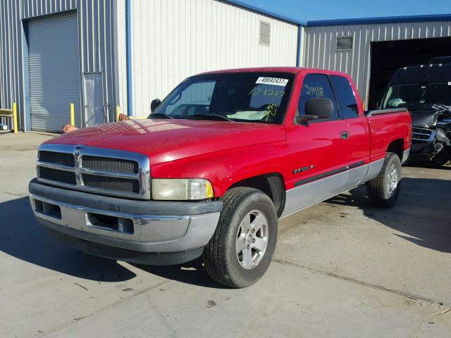 1B7HC13Z71J588002 - 2001 DODGE RAM 1500 RED photo 2