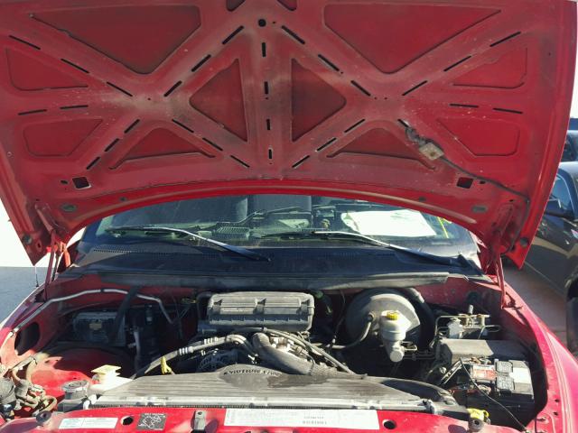 1B7HC13Z71J588002 - 2001 DODGE RAM 1500 RED photo 7