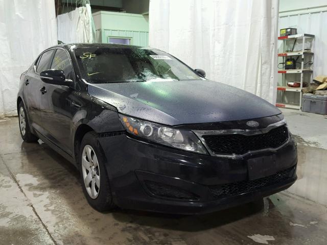 KNAGM4A77B5055618 - 2011 KIA OPTIMA LX BLACK photo 1